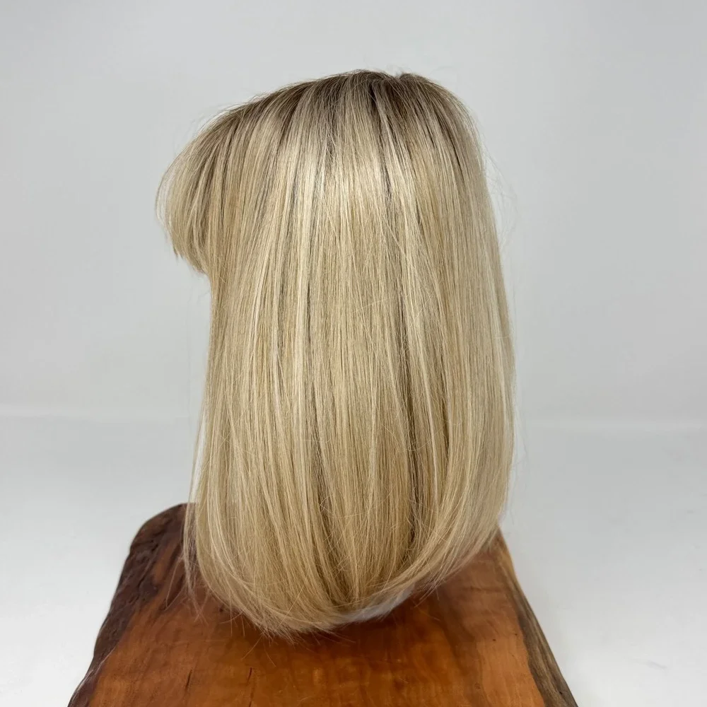 Wigs for Every Woman Wig & Wig Care Naples Blonde Ombre Dark Roots with Bangs